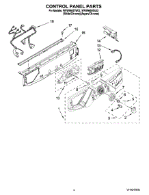03 - Control Panel Parts parts for Whirlpool Washer WFW9600TW02 from AppliancePartsPros.com