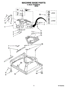05 - Machine Base Parts parts for Whirlpool Washer WTW5600VQ0 from AppliancePartsPros.com