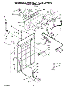 02 - Controls And Rear Panel Parts parts for Whirlpool Washer 7MWT96560WQ0 from AppliancePartsPros.com