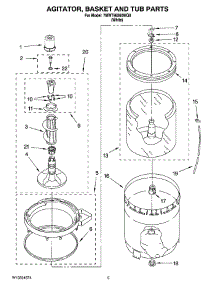 03 - Agitator, Basket And Tub Parts parts for Whirlpool Washer 7MWT96560WQ0 from AppliancePartsPros.com