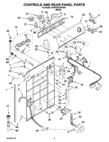 02 - Controls And Rear Panel Parts parts for Whirlpool Washer 4KWTW5790VW0 from AppliancePartsPros.com