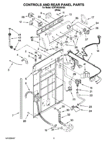 02 - Controls And Rear Panel Parts parts for Whirlpool Washer 1CWTW5200VQ0 from AppliancePartsPros.com