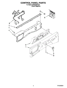 03 - Control Panel Parts parts for Whirlpool Washer WFW8400TE01 from AppliancePartsPros.com