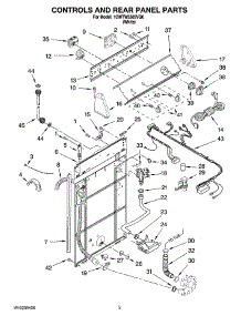 02 - Controls And Rear Panel Parts parts for Whirlpool Washer 1CWTW5505VQ0 from AppliancePartsPros.com