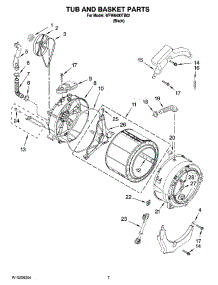 06 - Tub And Basket Parts, Optional Parts (Not Included) parts for Whirlpool Washer WFW8400TB02 from AppliancePartsPros.com