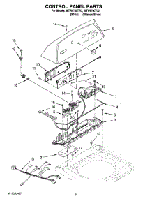 02 - Control Panel Parts parts for Whirlpool Washer WTW6700TW2 from AppliancePartsPros.com