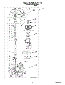 08 - Gearcase Parts, Optional Parts (Not Included) parts for Whirlpool Washer 1CWTW5100VQ0 from AppliancePartsPros.com