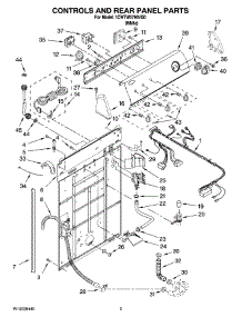 02 - Controls And Rear Panel Parts parts for Whirlpool Washer 1CWTW5790VQ0 from AppliancePartsPros.com
