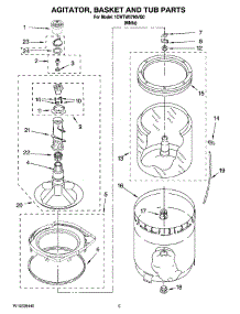 03 - Agitator, Basket And Tub Parts parts for Whirlpool Washer 1CWTW5790VQ0 from AppliancePartsPros.com