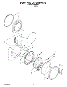 02 - Door And Latch Parts parts for Whirlpool Washer CHW9900VQ1 from AppliancePartsPros.com