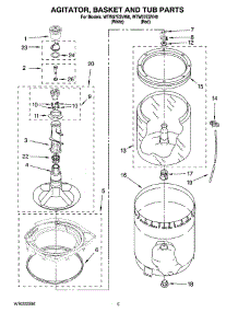 03 - Agitator, Basket And Tub Parts parts for Whirlpool Washer WTW57ESVH0 from AppliancePartsPros.com