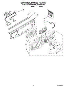 03 - Control Panel Parts parts for Whirlpool Washer WFW9700VW00 from AppliancePartsPros.com