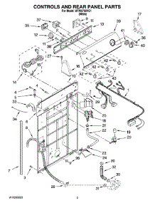 02 - Controls And Rear Panel Parts parts for Whirlpool Washer WTW5790VQ1 from AppliancePartsPros.com