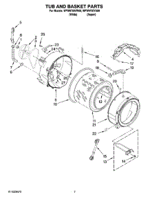 05 - Tub And Basket Parts parts for Whirlpool Washer WFW9700VW00 from AppliancePartsPros.com