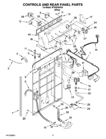 02 - Controls And Rear Panel Parts parts for Whirlpool Washer WTW5200VQ1 from AppliancePartsPros.com