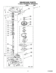 08 - Gearcase Parts, Optional Parts (Not Included) parts for Whirlpool Washer 7MWT99940VH0 from AppliancePartsPros.com