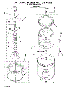 03 - Agitator, Basket And Tub Parts parts for Whirlpool Washer 7MWT99920VW0 from AppliancePartsPros.com