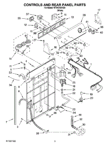 02 - Controls And Rear Panel Parts parts for Whirlpool Washer WTW5790VQ0 from AppliancePartsPros.com