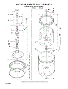03 - Agitator, Basket And Tub Parts parts for Whirlpool Washer WTW5790SQ2 from AppliancePartsPros.com