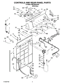 02 - Controls And Rear Panel Parts parts for Whirlpool Washer 7MWT99910VW0 from AppliancePartsPros.com