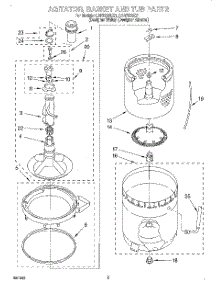 03 - Agitator, Basket And Tub parts for Whirlpool Washer LSR7233EQ1 from AppliancePartsPros.com