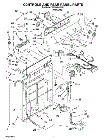 02 - Controls And Rear Panel Parts parts for Whirlpool Washer 3RLSQ8033SW1 from AppliancePartsPros.com