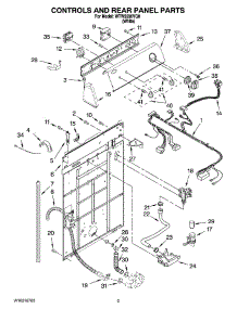 02 - Controls And Rear Panel Parts parts for Whirlpool Washer WTW5590VQ0 from AppliancePartsPros.com