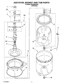 03 - Agitator, Basket And Tub Parts parts for Whirlpool Washer 3RLSQ8033SW1 from AppliancePartsPros.com