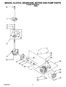 04 - Brake, Clutch, Gearcase, Motor And Pump Parts parts for Whirlpool Washer WTW5590VQ0 from AppliancePartsPros.com