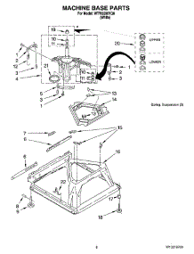 05 - Machine Base Parts parts for Whirlpool Washer WTW5590VQ0 from AppliancePartsPros.com