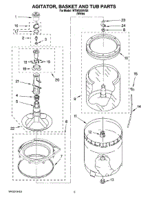 03 - Agitator, Basket And Tub Parts parts for Whirlpool Washer WTW5200VQ0 from AppliancePartsPros.com