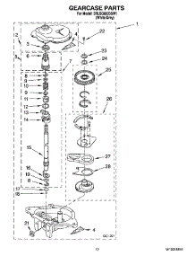 08 - Gearcase Parts parts for Whirlpool Washer 3RLSQ8033SW1 from AppliancePartsPros.com