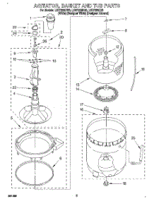 04 - Agitator, Basket And Tub parts for Whirlpool Washer LSR7233DQ0 from AppliancePartsPros.com