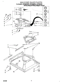 05 - Machine Base parts for Whirlpool Washer LSR7233DZ0 from AppliancePartsPros.com
