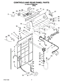 02 - Controls And Rear Panel Parts parts for Whirlpool Washer WTW58ESVW0 from AppliancePartsPros.com