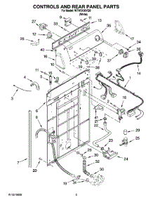 02 - Controls And Rear Panel Parts parts for Whirlpool Washer WTW5100VQ0 from AppliancePartsPros.com