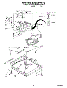 05 - Machine Base Parts parts for Whirlpool Washer WTW57ESVW0 from AppliancePartsPros.com