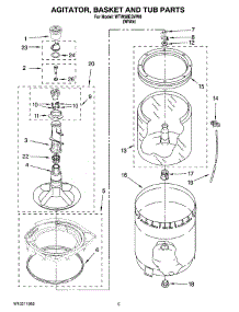 03 - Agitator, Basket And Tub Parts parts for Whirlpool Washer WTW58ESVW0 from AppliancePartsPros.com