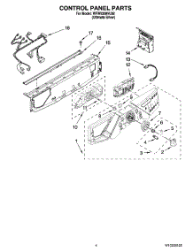 03 - Control Panel Parts parts for Whirlpool Washer WFW9300VU02 from AppliancePartsPros.com