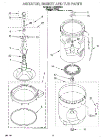 03 - Agitator, Basket And Tub parts for Whirlpool Washer LLR9245BQ1 from AppliancePartsPros.com