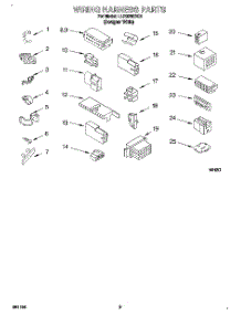 07 - Wiring Harness parts for Whirlpool Washer LLR9245BQ1 from AppliancePartsPros.com