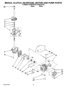 04 - Brake, Clutch, Gearcase, Motor And Pump Parts parts for Whirlpool Washer GCAM2792TQ2 from AppliancePartsPros.com
