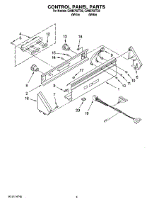 02 - Control Panel Parts parts for Whirlpool Washer CAM2762TQ2 from AppliancePartsPros.com