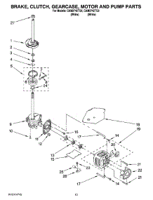 06 - Brake, Clutch, Gearcase, Motor And Pump Parts parts for Whirlpool Washer CAM2742TQ2 from AppliancePartsPros.com