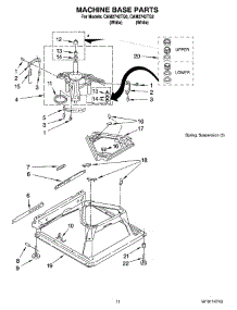 07 - Machine Base Parts parts for Whirlpool Washer CAM2742TQ2 from AppliancePartsPros.com