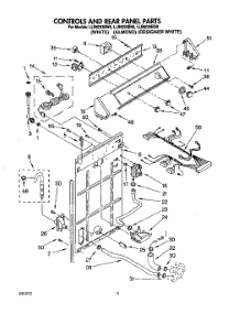 02 - Controls And Rear Panel parts for Whirlpool Washer LLR8233BW0 from AppliancePartsPros.com