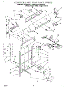 02 - Controls And Rear Panel parts for Whirlpool Washer LLR8233DZ0 from AppliancePartsPros.com