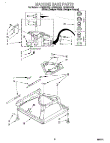 06 - Machine Base parts for Whirlpool Washer LLR8233DZ0 from AppliancePartsPros.com