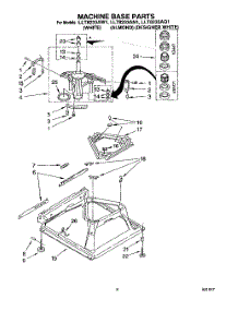 06 - Machine Base parts for Whirlpool Washer LLT8233AW1 from AppliancePartsPros.com