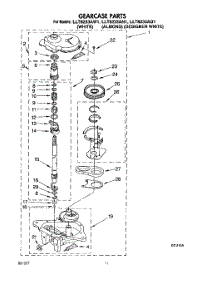 09 - Gearcase parts for Whirlpool Washer LLT8233AW1 from AppliancePartsPros.com